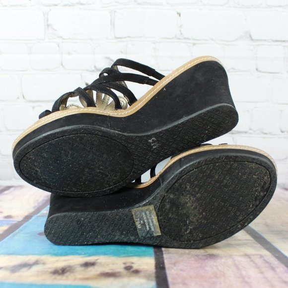 BANDOLINO Beaded Wedge Platform Sandals Size 7.5 - Picture 7 of 10